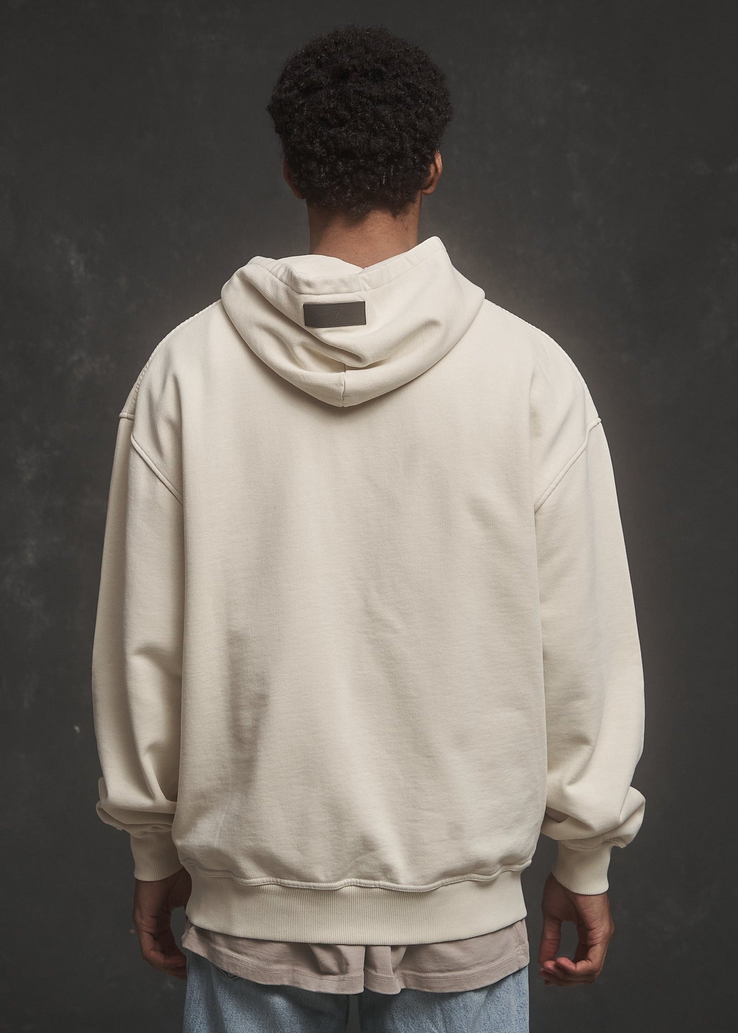 Heavy Oversized Hoodie Plain Creme